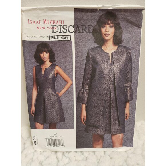 Isaac Mizrahi V1603 Sewing Pattern UNCUT | Size 6–14 - Picture 5 of 10